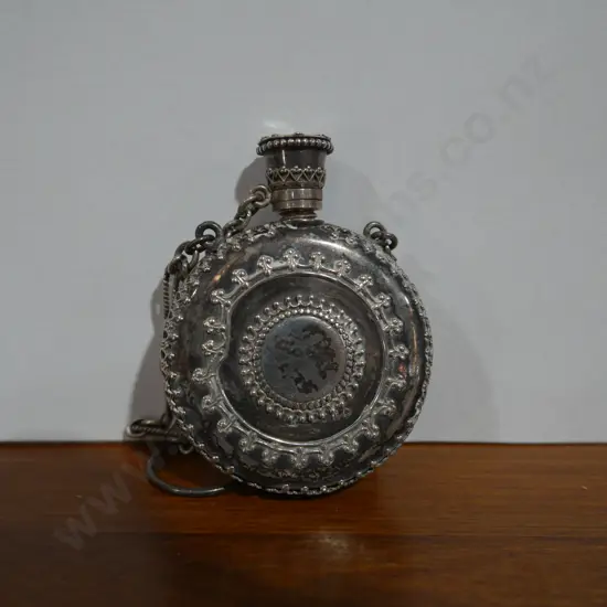 Silver perfume bottle