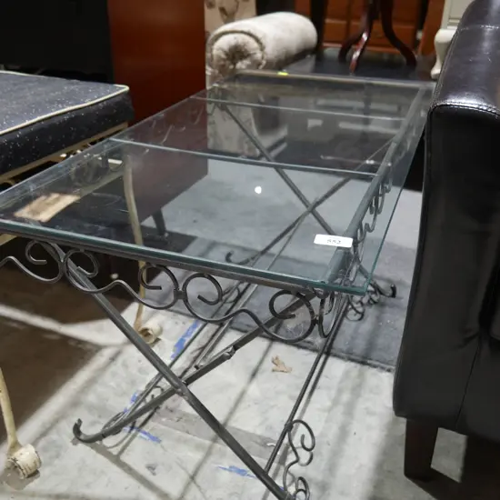 Metal coffee table
