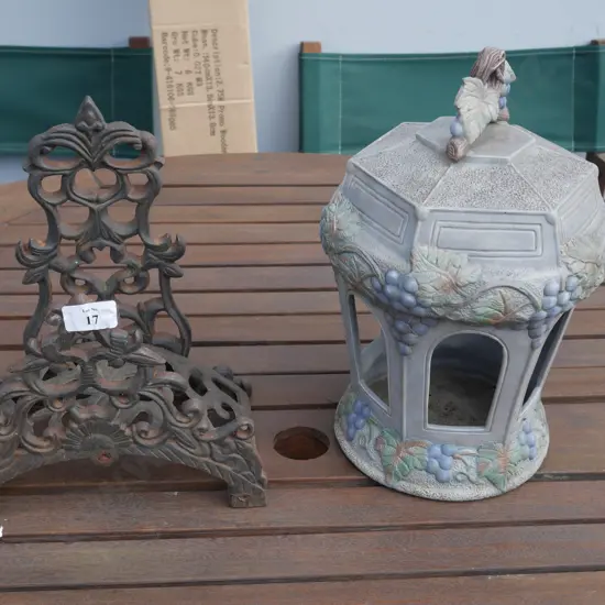 Candle holder and hose stand