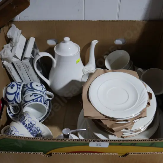 Teapot, dinner set etc