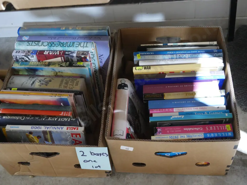 Two boxes of books Image 1++