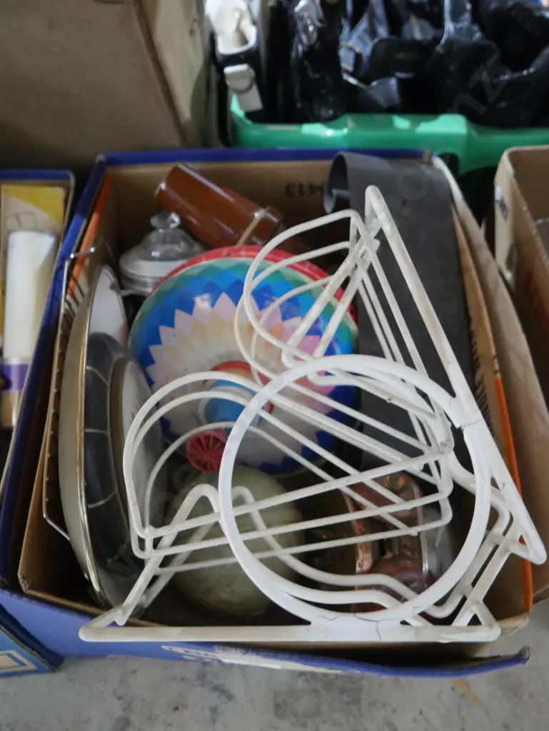 Three boxes of tins, toys etc Image 1++