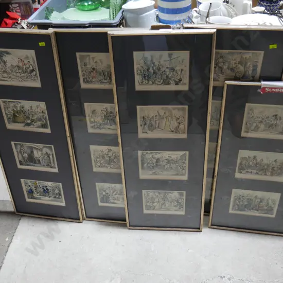 Set of 5 John Leech pictures