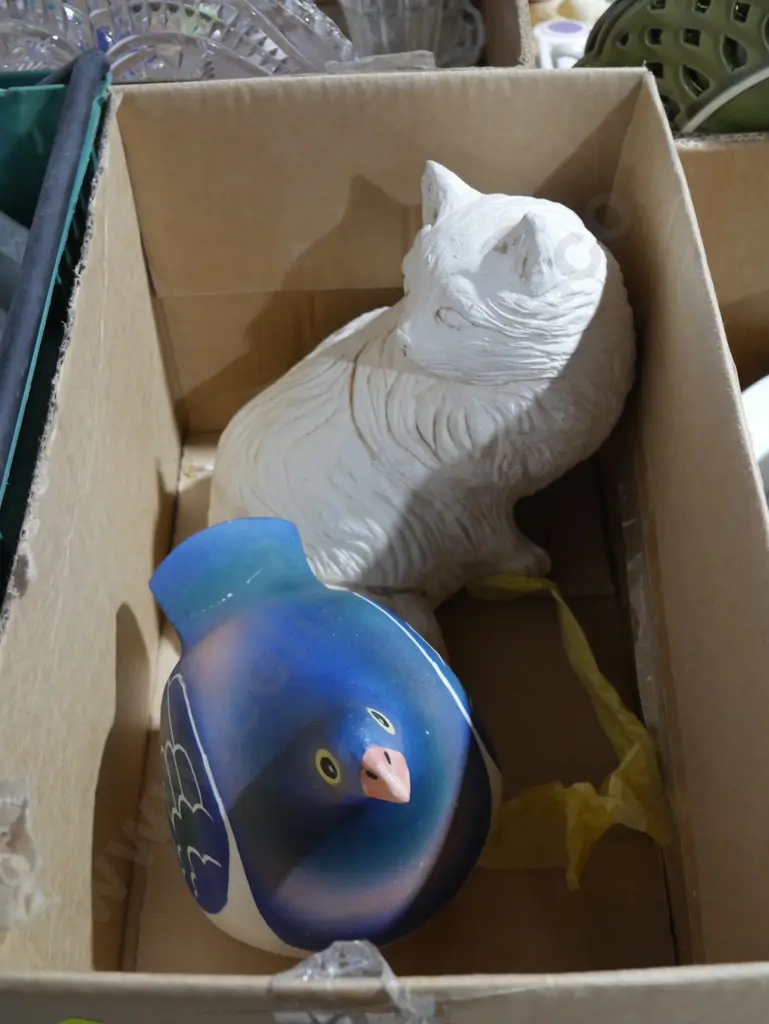 Cat and bird ornaments Image 1++
