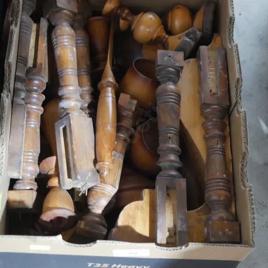 Wooden spindles etc