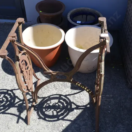 Cast iron treadle base