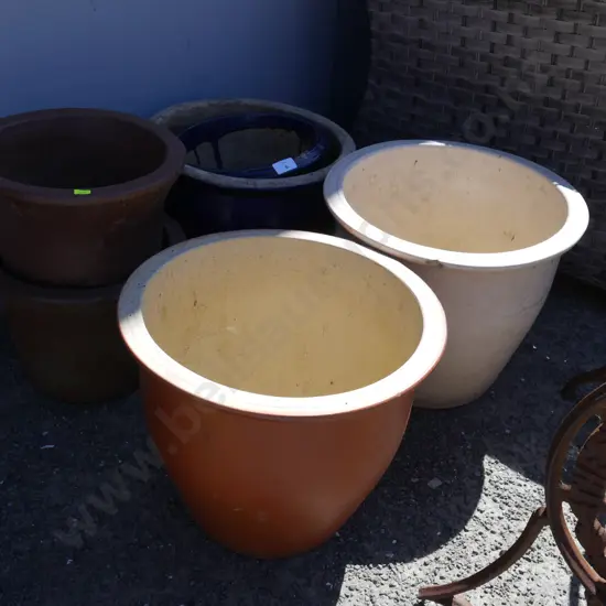 6 garden pots