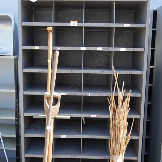 2 metal pigeonhole units