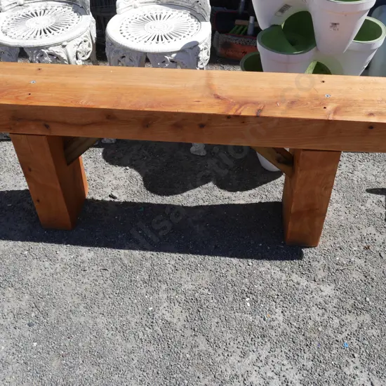 Wooden bench