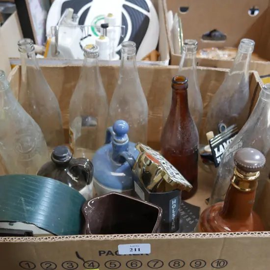 Bottles, whisky jugs