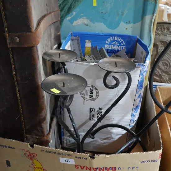 Leather case and sundries