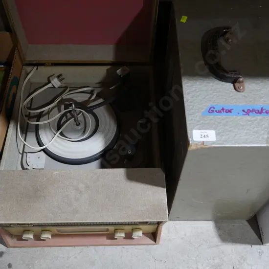 Record player and speaker