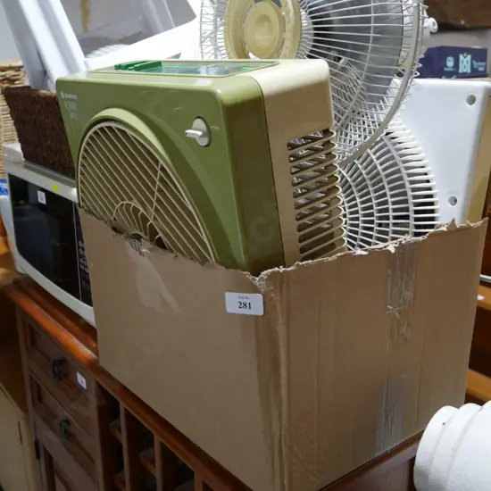 Pet dryer and fans