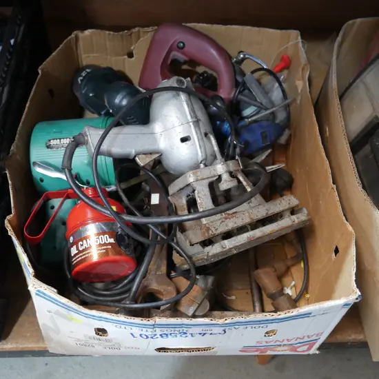 Assorted electrical tools etc