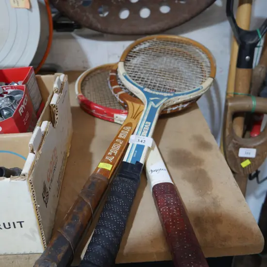 Vintage tennis rackets