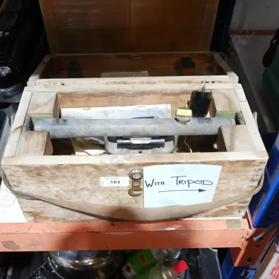 Theodolite and tripod