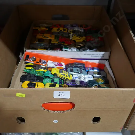 Box of toy cars