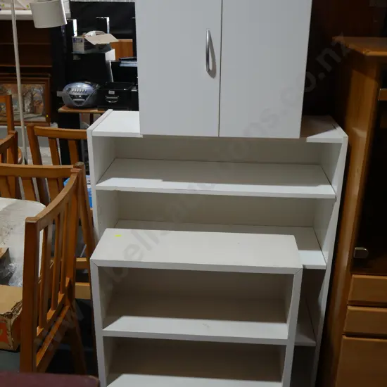 Bookcases and cabinet