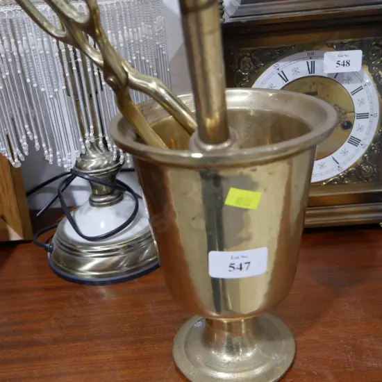 Brass mortar and pestle