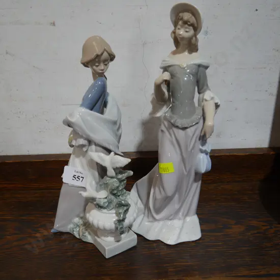 2 lladro figures