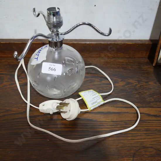 Webb Corbett crystal lamp