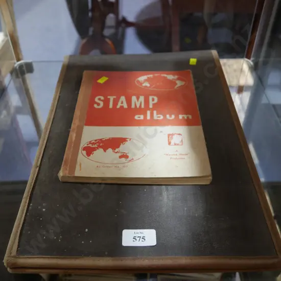 Stamp album & sheet of stamps