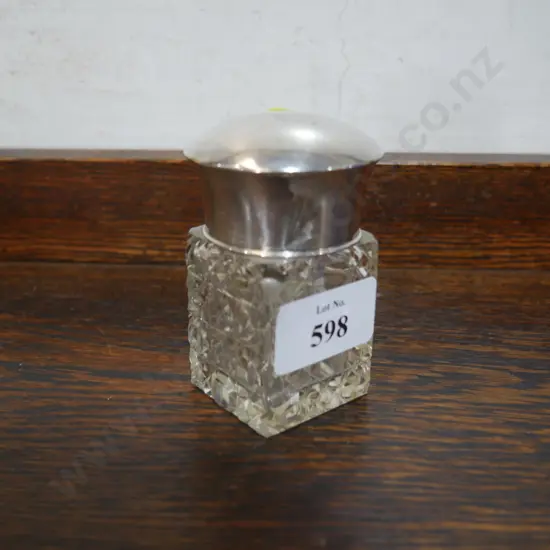 Sterling silver top stuff bottle