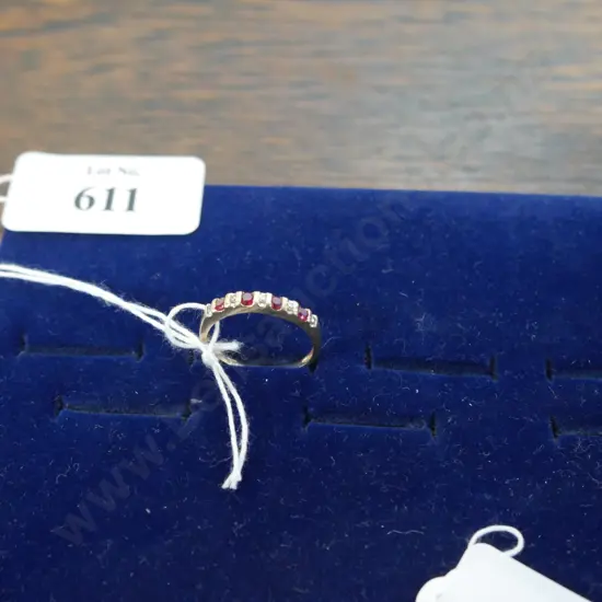 9ct gold, diamond and ruby? ring