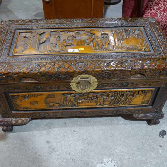 Camphor wood chest
