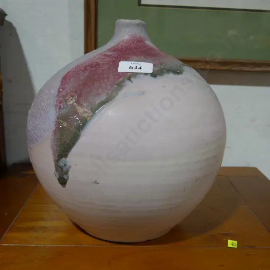 NZ studio pottery lamp base, P Hadfield