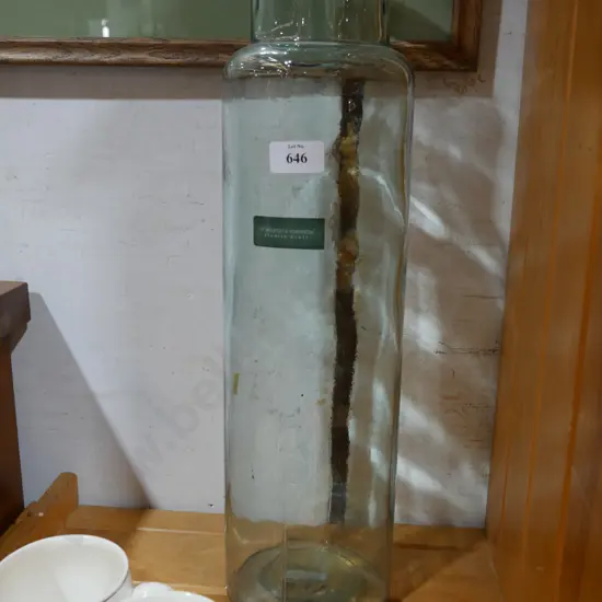 Large Spanish glass vase