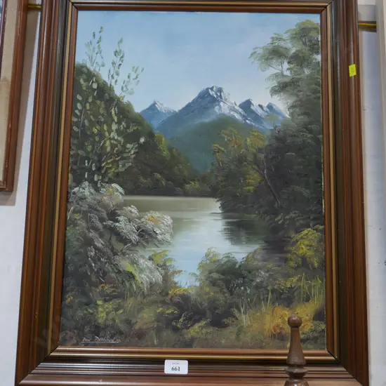 Landscape oil painting