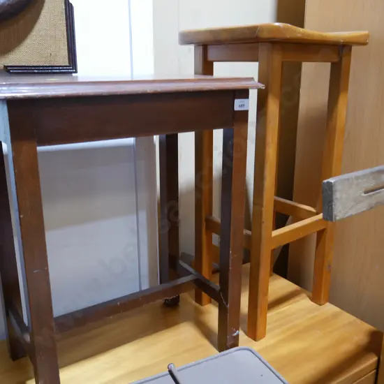 Small table and stool