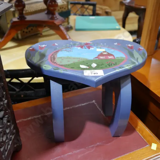 Painted stool