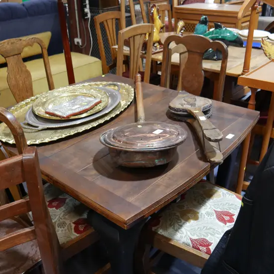 Old table and 4 chairs