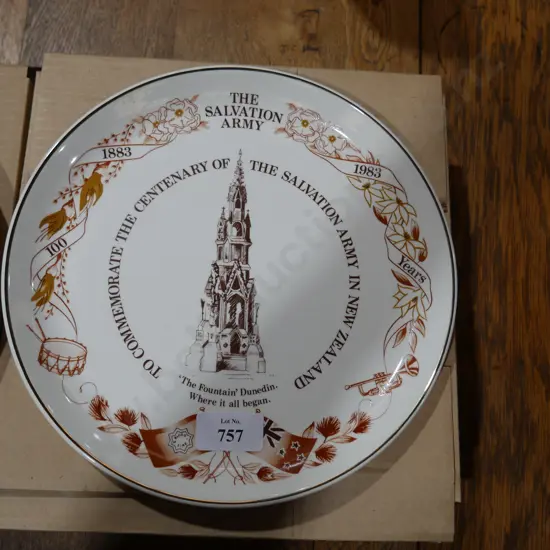 Crown Lynn Salvation Army plate in original box