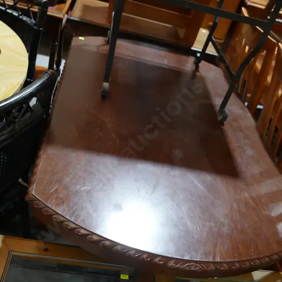 Rope edge dining table