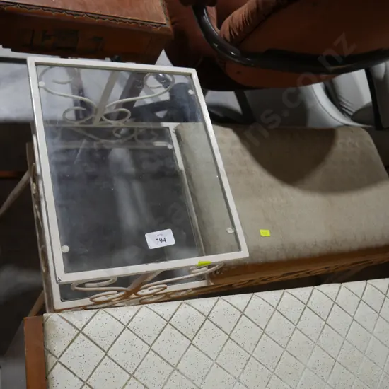 Wrought iron telephone table