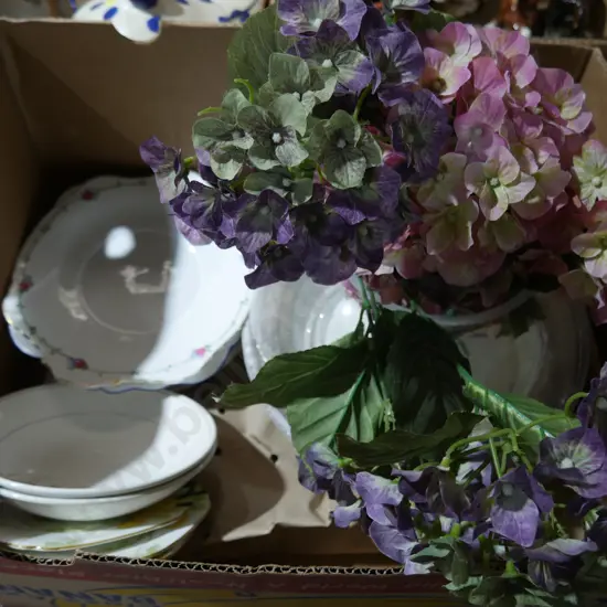 China, artificial flowers etc