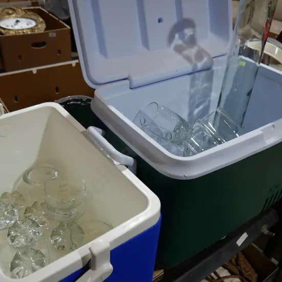 2 chilly bins and contents