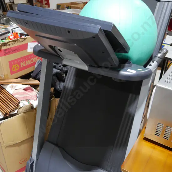 Treadmill and exercise ball