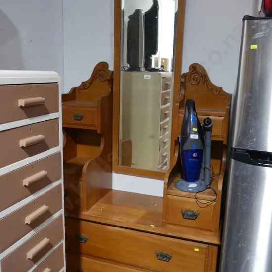 Mirror back dresser