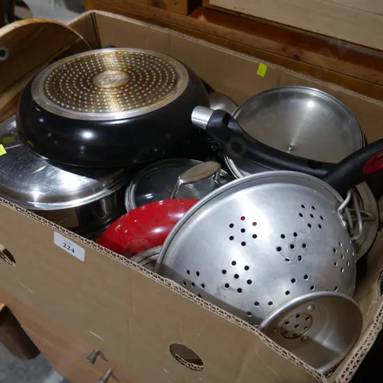 Box of kitchenware