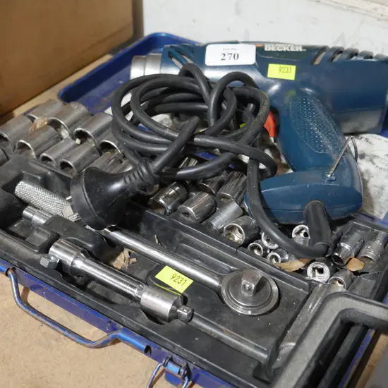 Heat gun and socket set