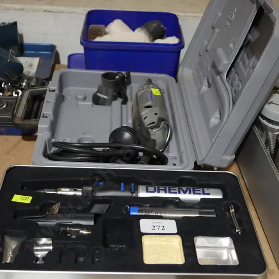 Dremel rotary tool and soldering iron