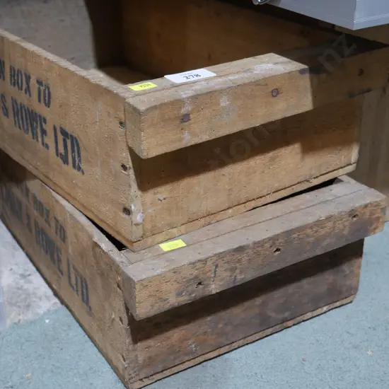 2 Selman & Rowe boxes