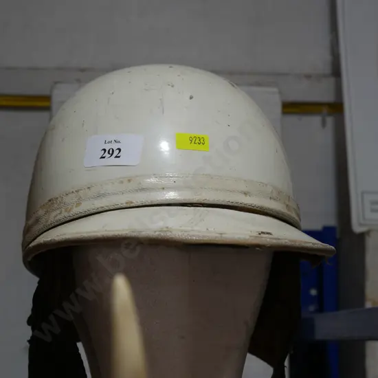 Vintage motorcycle helmet