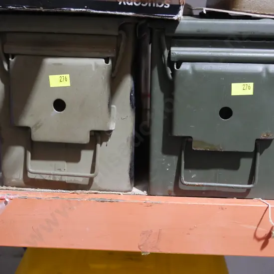 2 ammunition cases
