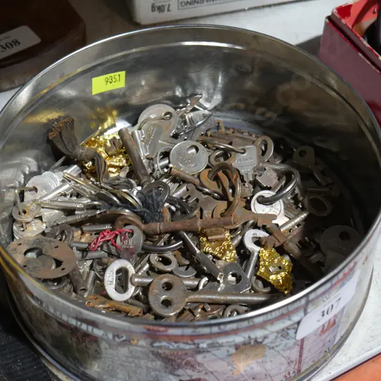 Tin of keys