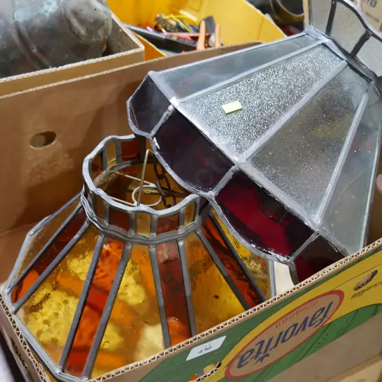 Stained glass light shades